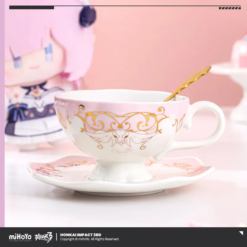 Coffee Tea Sugar Set - [Genuine] miHoYo Game Elysia Teacup Honkai