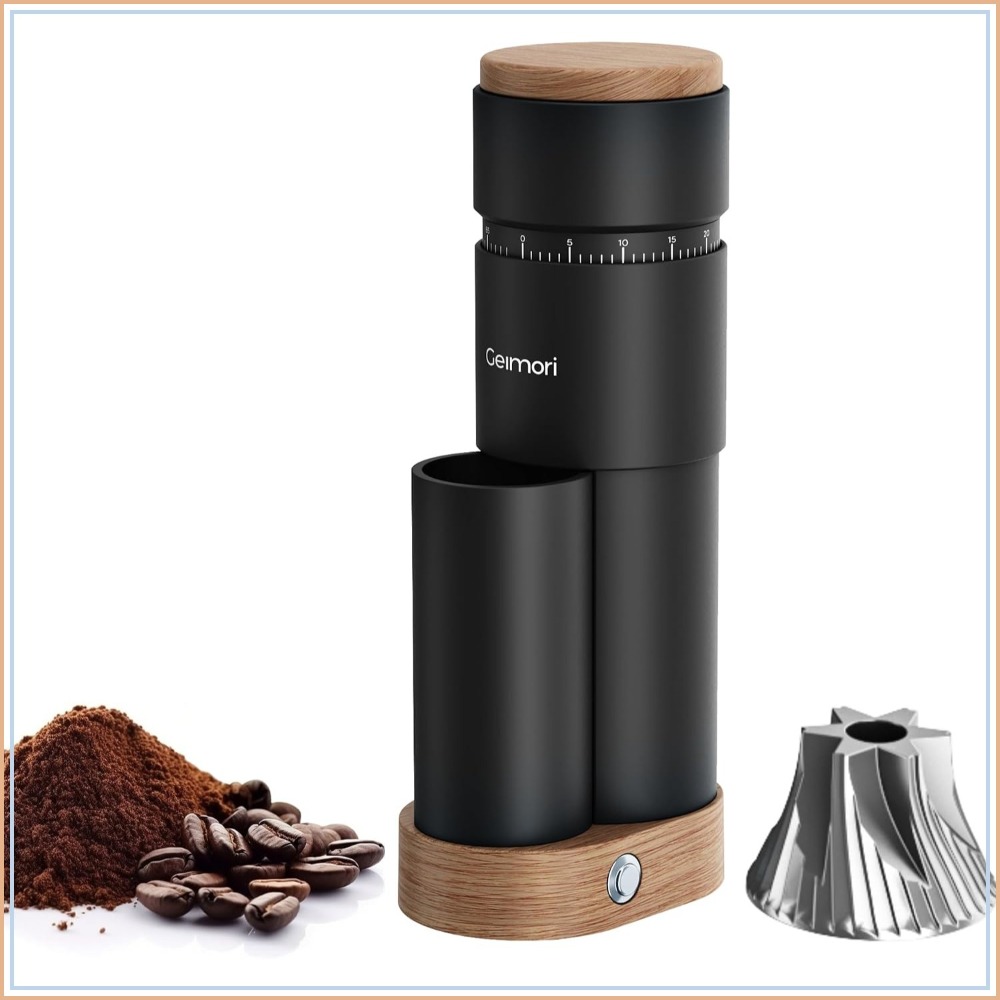 French Press Coffee & Tea - 38mm Conical Burr Coffee Grinder, 65