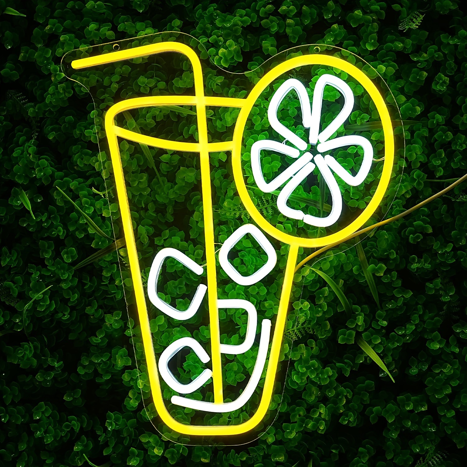 Lemon Tea Coffee - Lemon Tea Drink Neon Light LED