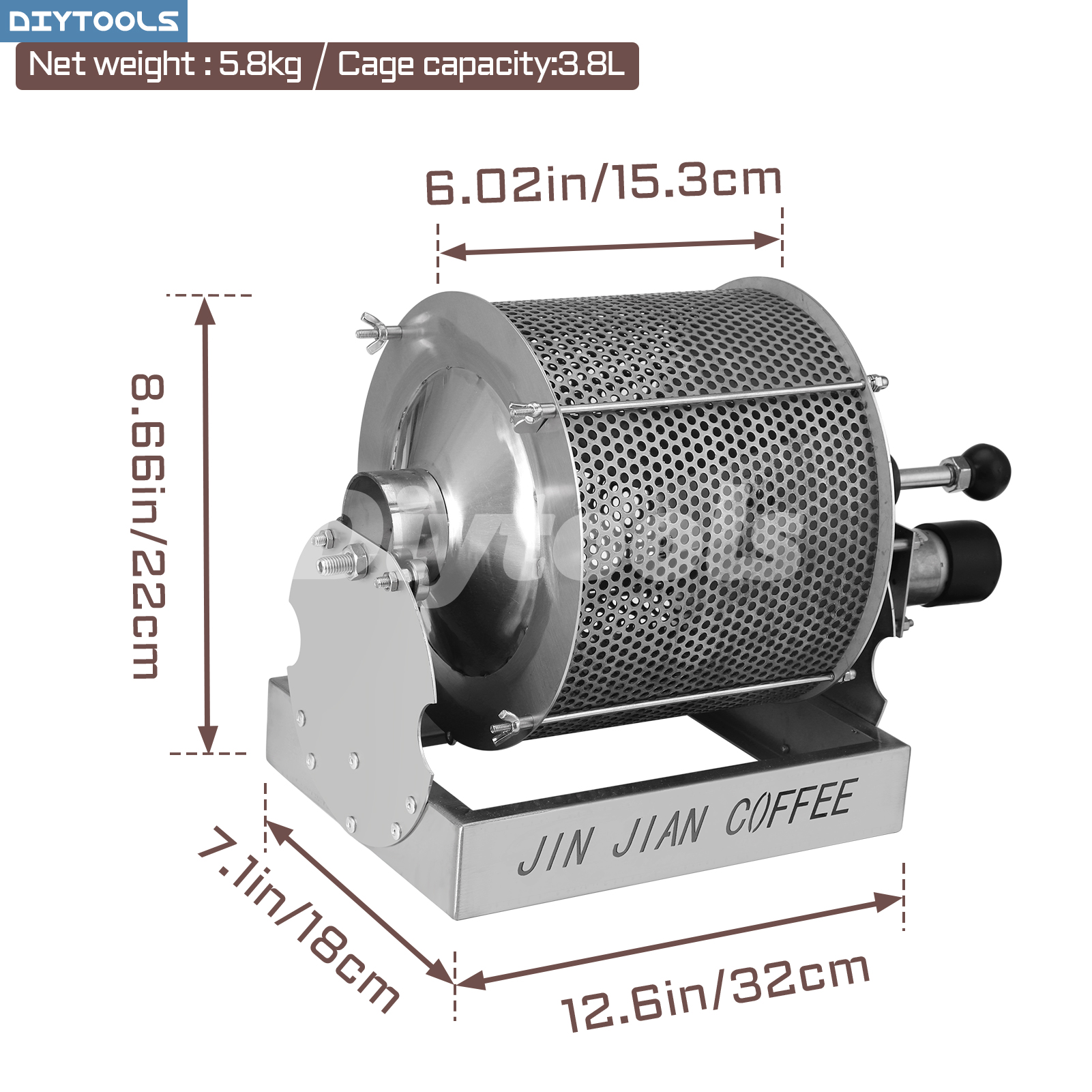 3.8L Compact Coffee Roaster -  - Coffee Bean & Tea Menu 리뷰 및 가격