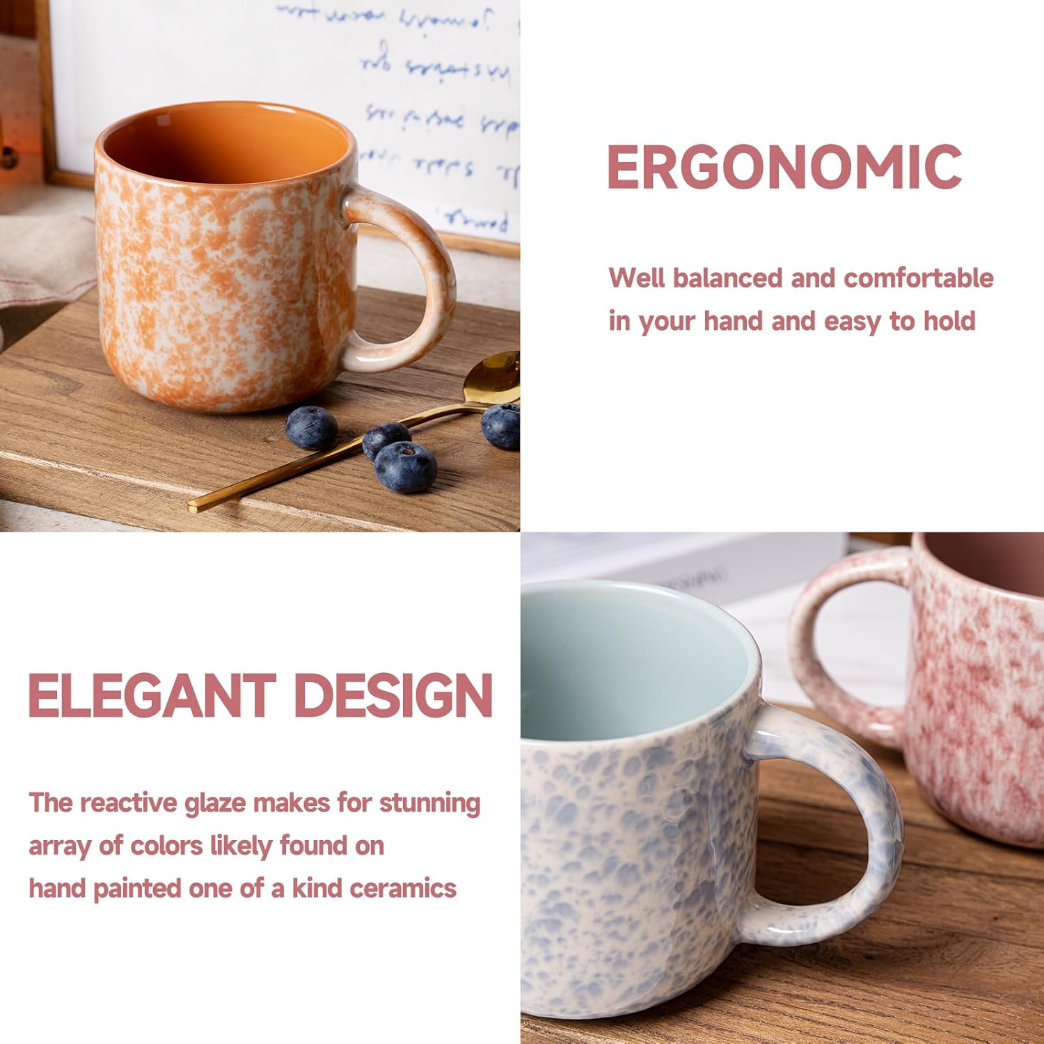 12 OZ Coffee Mugs Set of 6, Mo - Coffee Tea Set 리뷰 및 가격