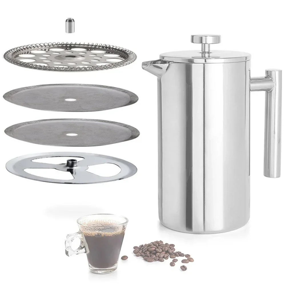 4 Pcs Stainless Steel French P - French Press Coffee & Tea 리뷰 및 가격