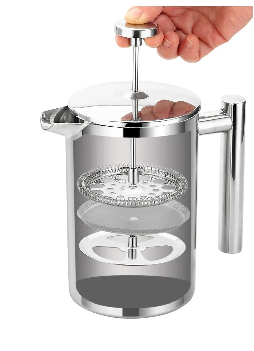 4 Pcs Stainless Steel French P - French Press Coffee & Tea 리뷰 및 가격