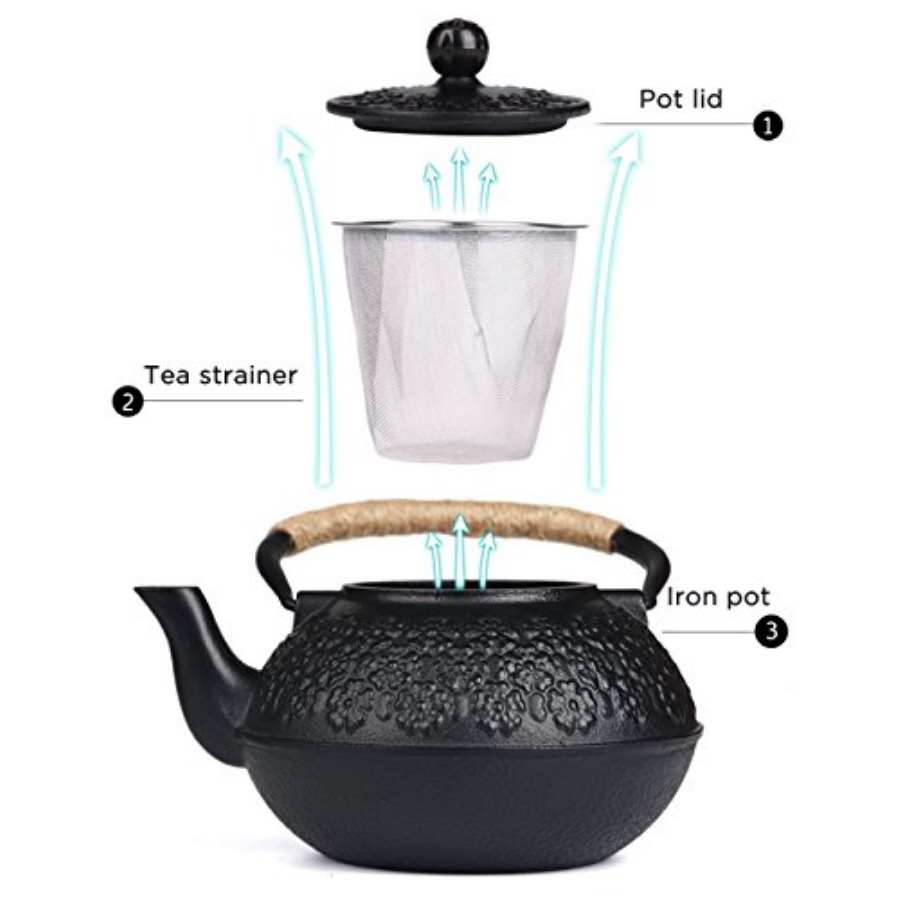 Cast Iron Teapot 40oz/ Japanes - Cast Iron Teapot 리뷰 및 가격