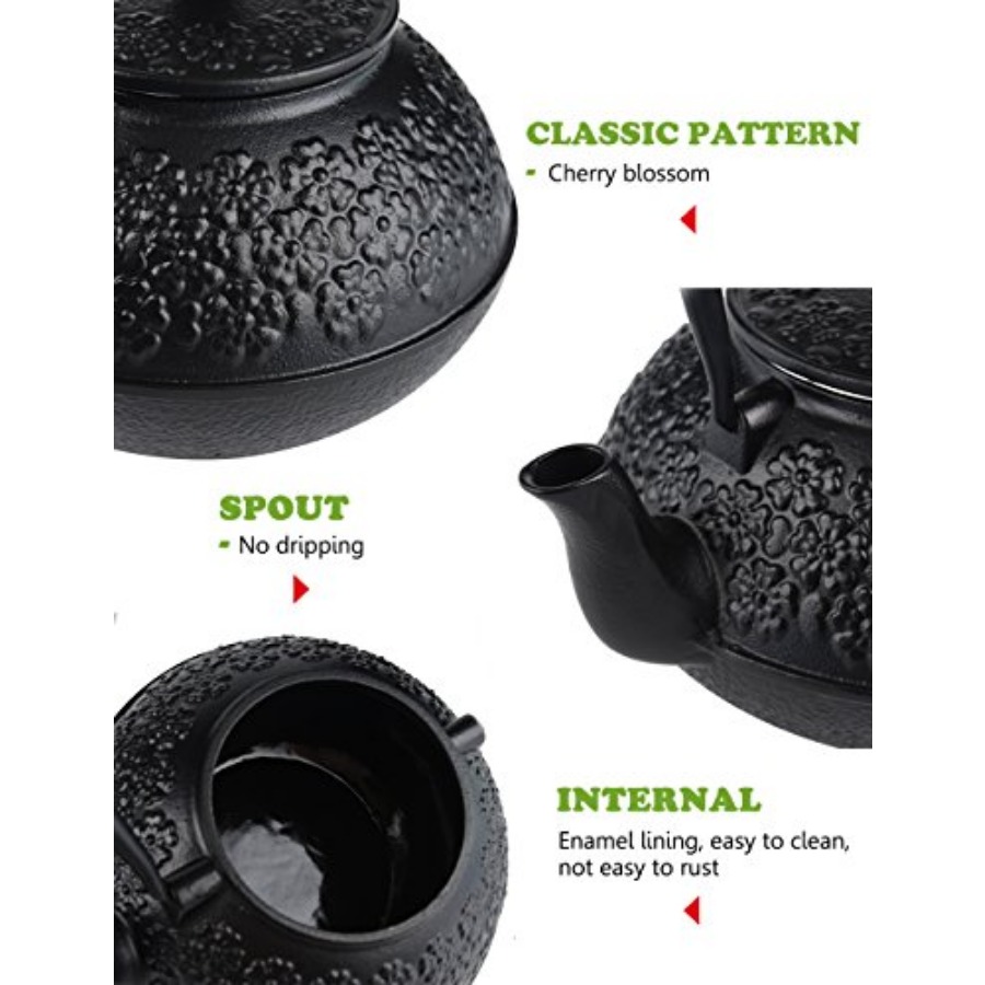 Cast Iron Teapot 40oz/ Japanes - Cast Iron Teapot 리뷰 및 가격