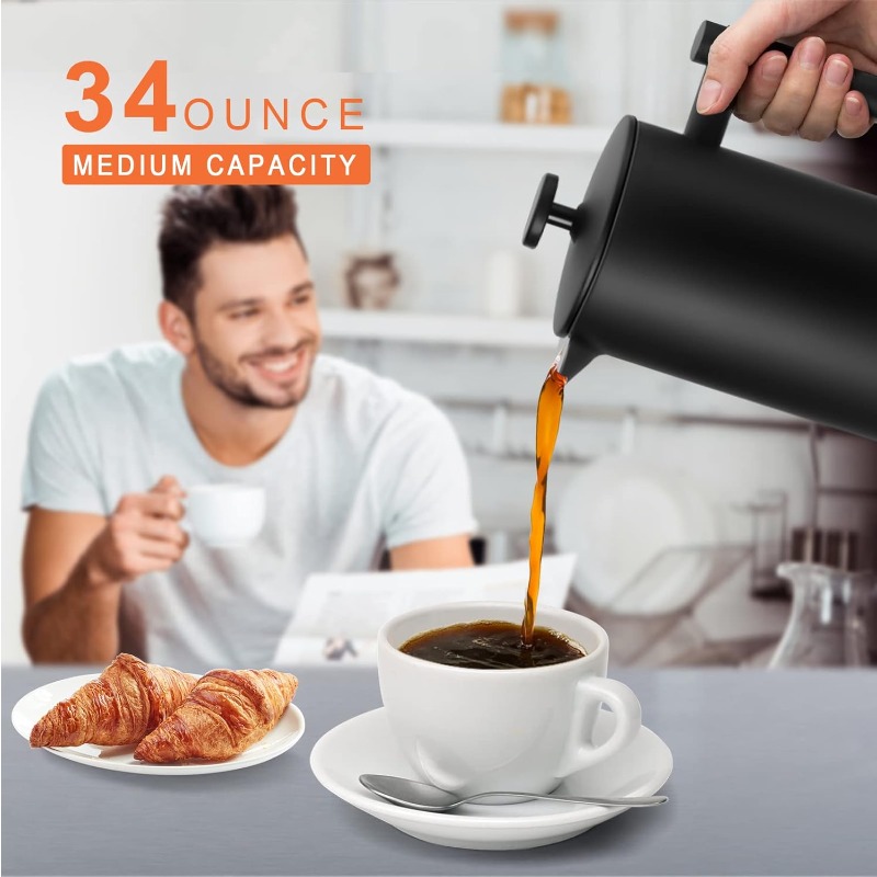 French Press Coffee Maker 34 O - French Press Coffee & Tea 리뷰 및 가격