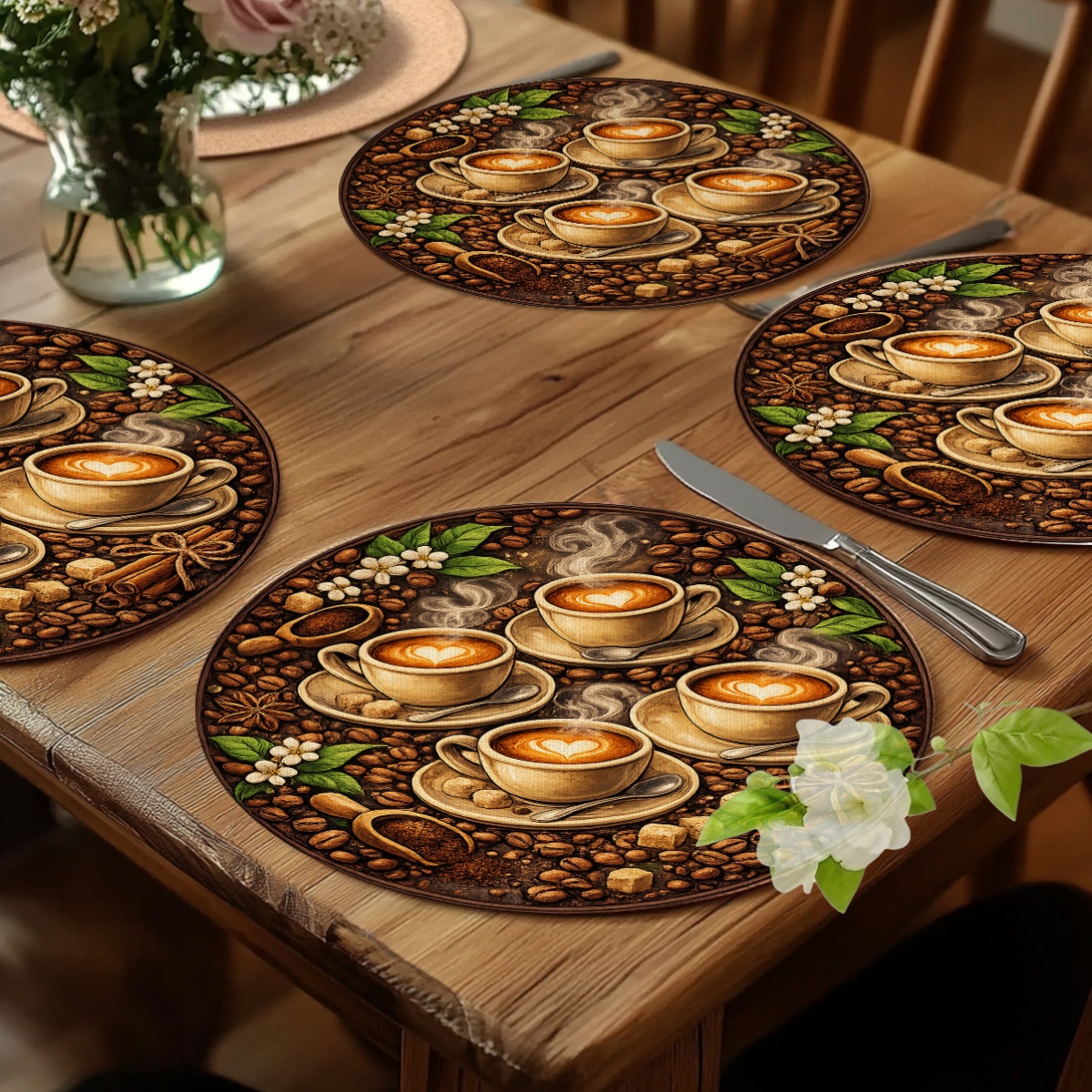 Vintage coffee themed placemat - Coffee Tea Set 리뷰 및 가격