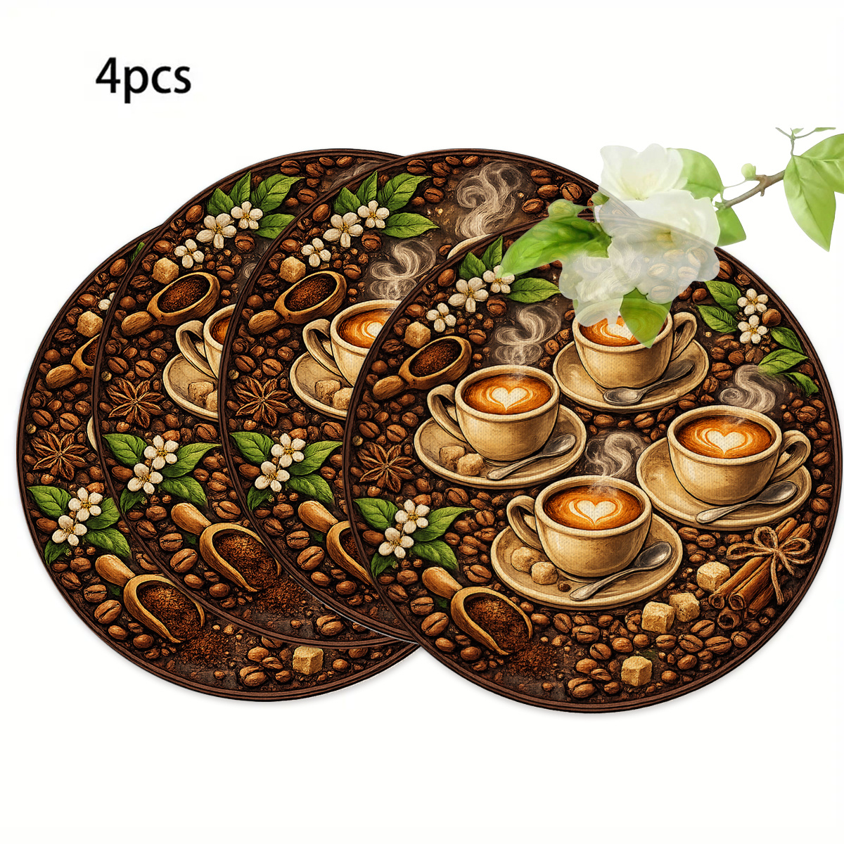 Vintage coffee themed placemat - Coffee Tea Set 리뷰 및 가격