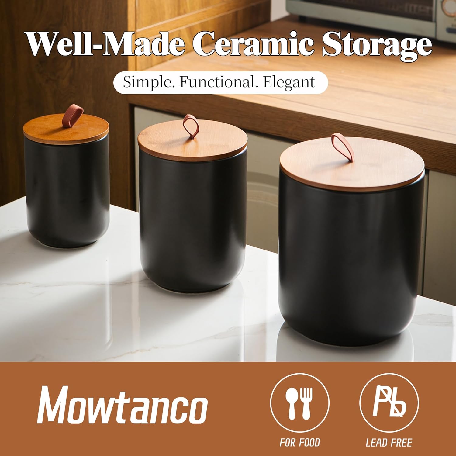Ceramic Canister Set (30 oz, 4 - Coffee Tea Sugar Set 리뷰 및 가격