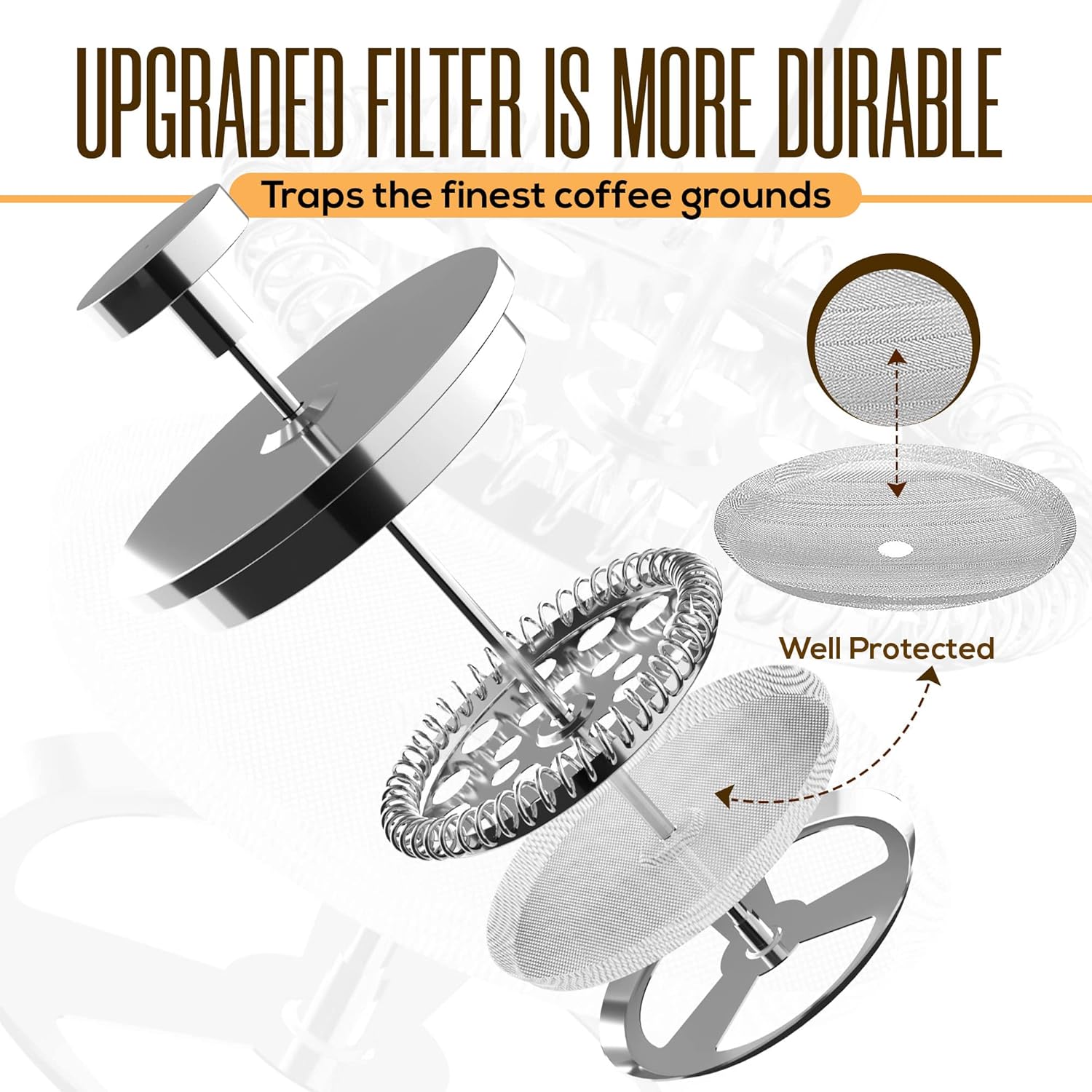 Kitchen 304 Grade Stainless St - French Press Coffee & Tea 리뷰 및 가격
