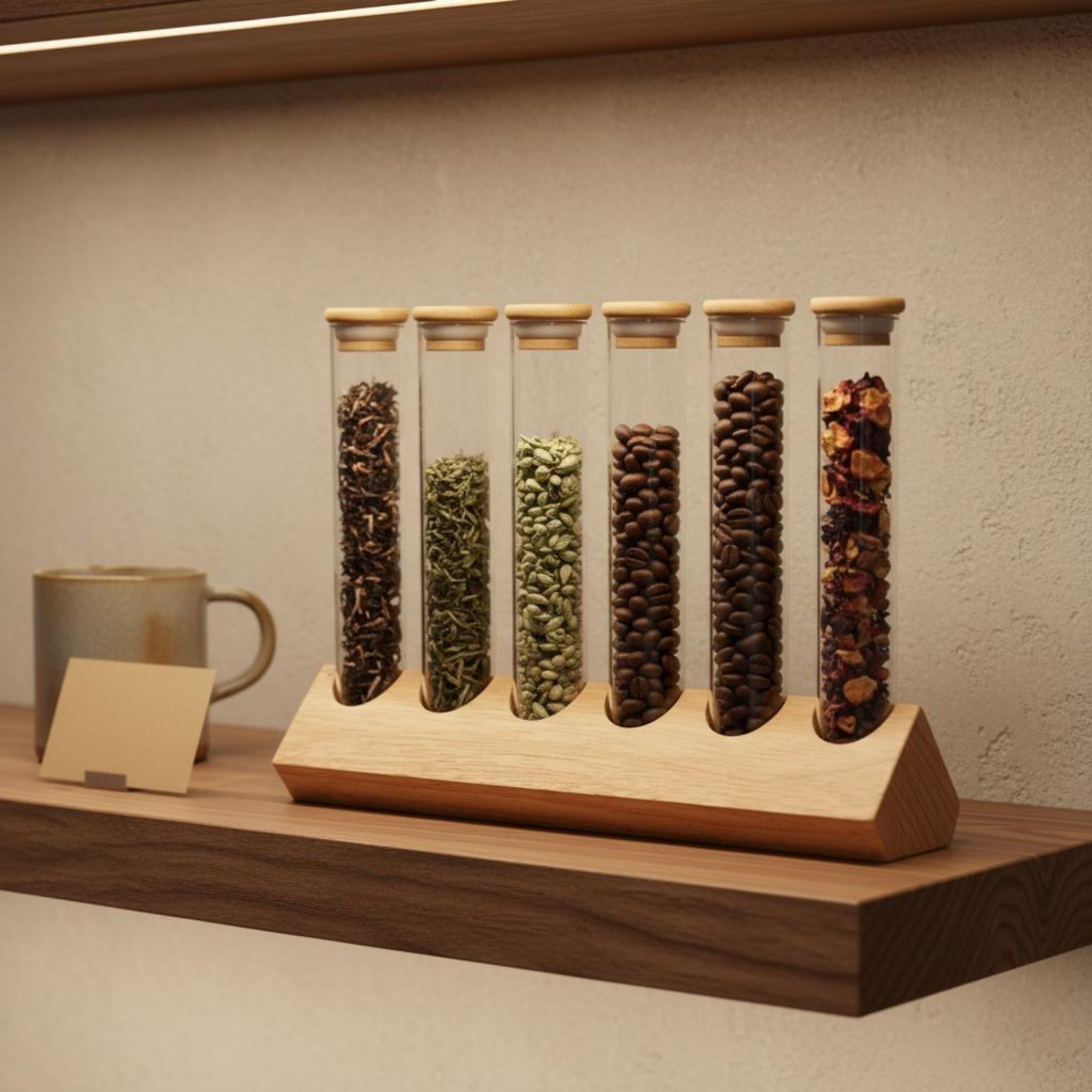 Glass Tube Container Set with  - Coffee Bean & Tea Menu 리뷰 및 가격