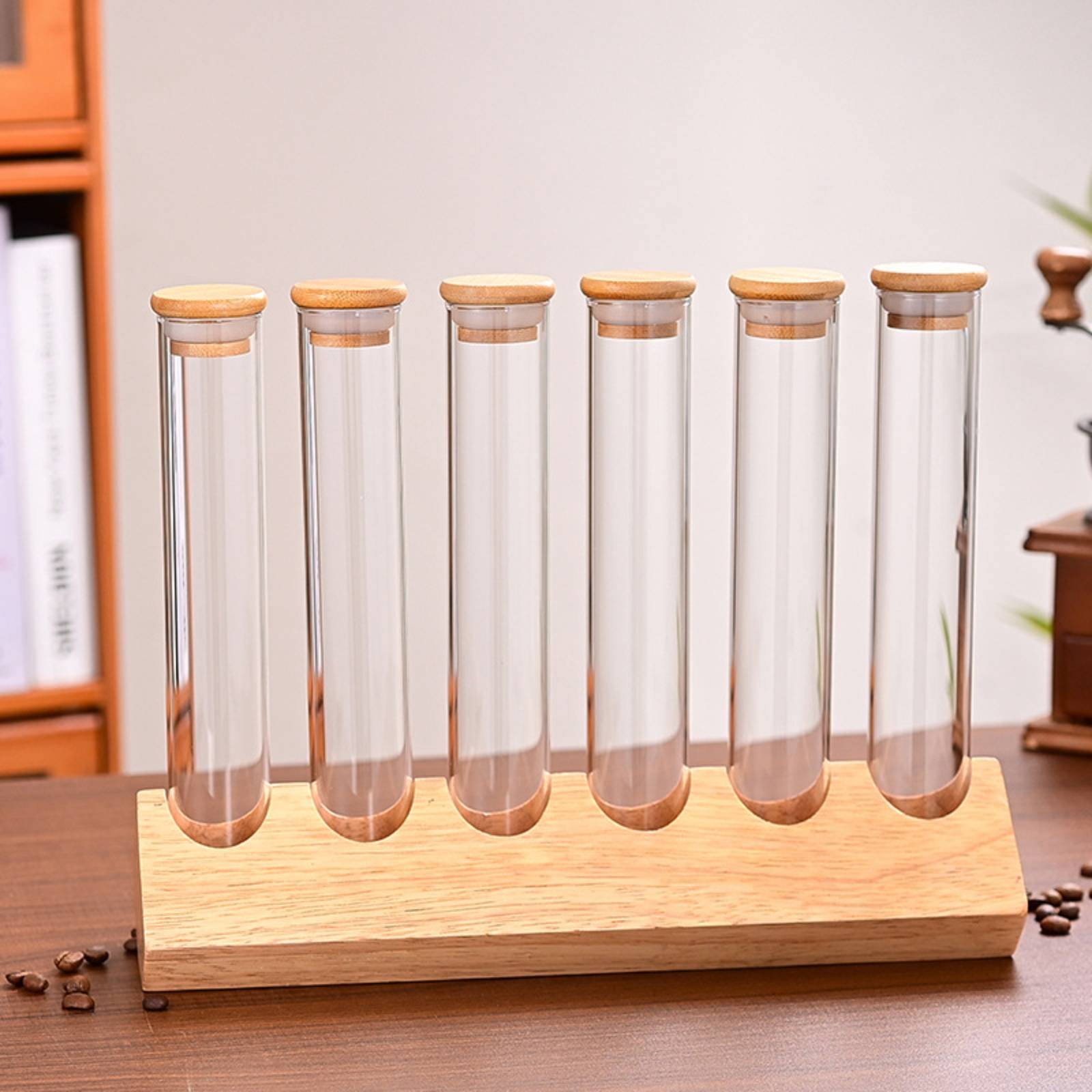 Glass Tube Container Set with  - Coffee Bean & Tea Menu 리뷰 및 가격