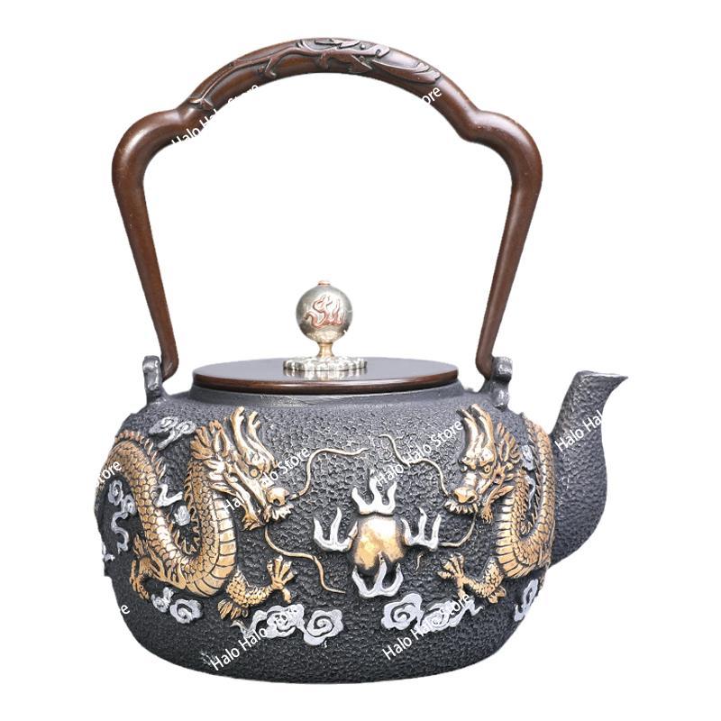 Double dragon bead iron pot Ja - Cast Iron Teapot 리뷰 및 가격