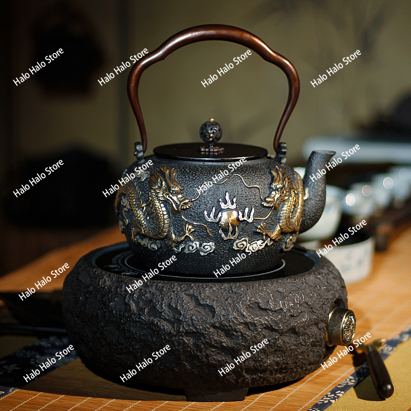 Double dragon bead iron pot Ja - Cast Iron Teapot 리뷰 및 가격