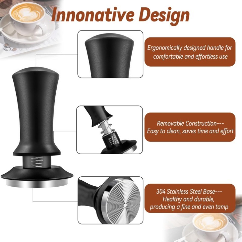 51/ 53/58mm Black Coffee Hand  - Coffee Tamper Leveler 리뷰 및 가격