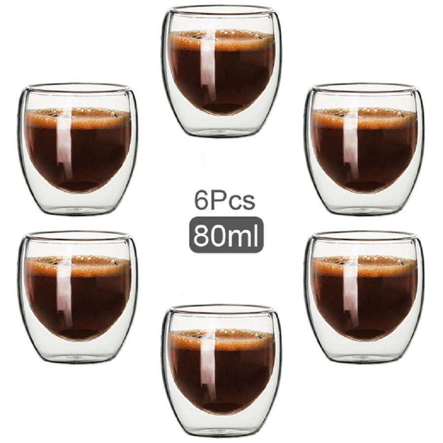 Double Walled Glass Coffee Mug - Coffee Tea Sugar Set 리뷰 및 가격