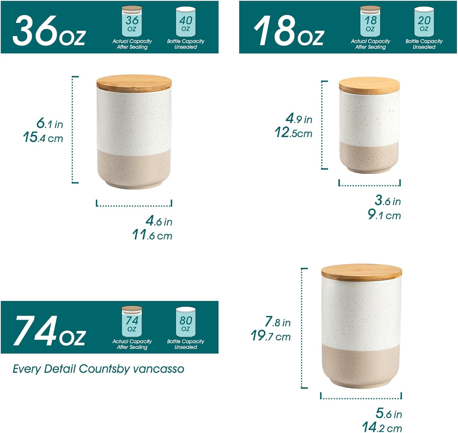 Sabine Ceramic Canister Set wi - Coffee Tea Set 리뷰 및 가격