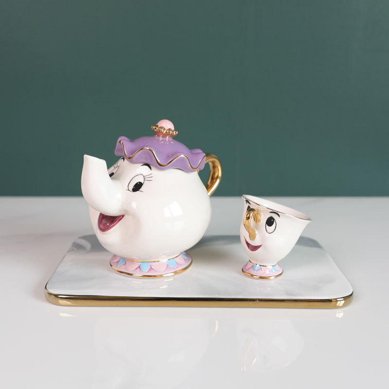 Hot Teapot Cartoon Beauty And  - Coffee Tea Sugar Set 리뷰 및 가격