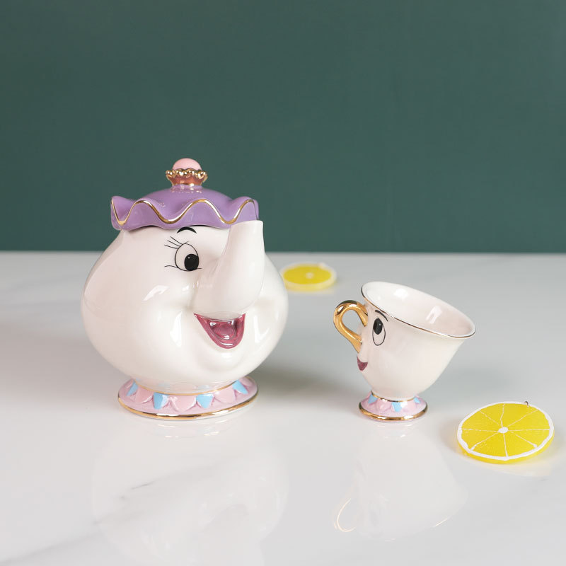 Hot Teapot Cartoon Beauty And  - Coffee Tea Sugar Set 리뷰 및 가격
