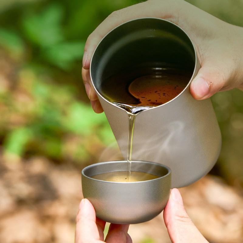 D2 Pure Titanium Double-layer  - Coffee Tea Sugar Set 리뷰 및 가격