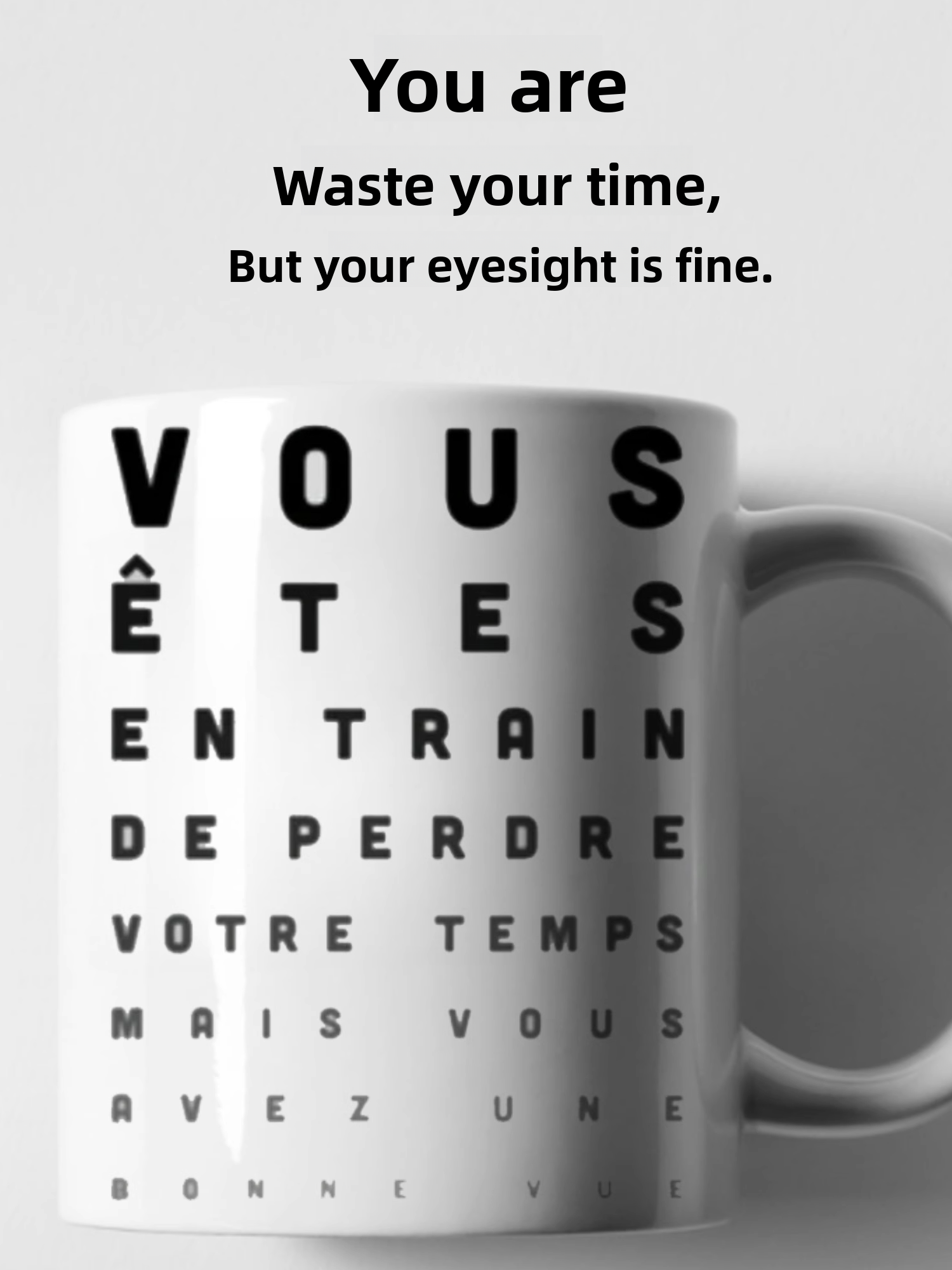 French Language Joke Ceramic M - Coffee Tea Joke 리뷰 및 가격