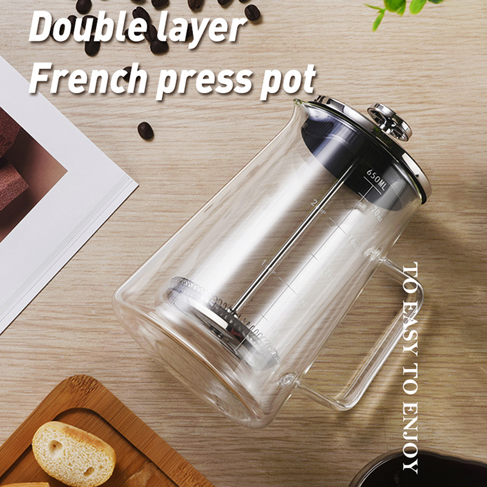 Double Layers French Press Pot - French Press Coffee & Tea 리뷰 및 가격