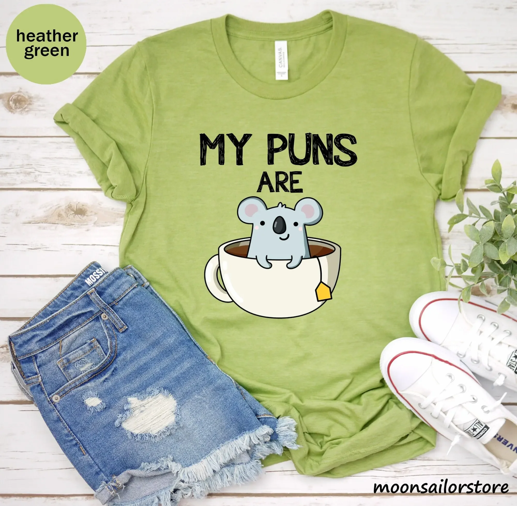 My Puns Are Koala Tea T Shirt  - Coffee Tea Joke 리뷰 및 가격