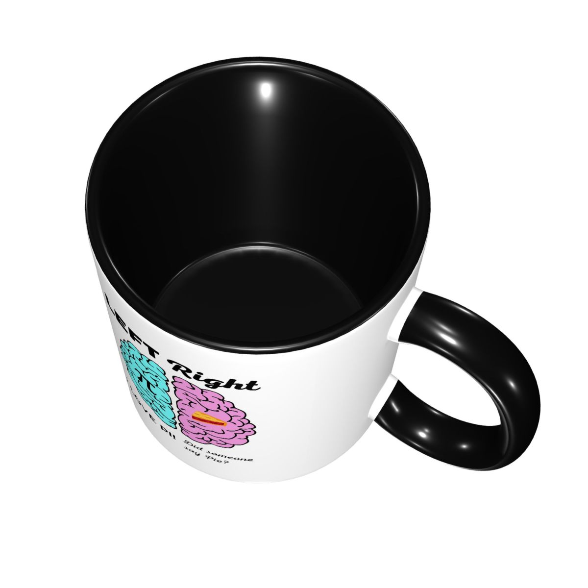 Left Right Brain Hemisphere Pi - Coffee Tea Joke 리뷰 및 가격