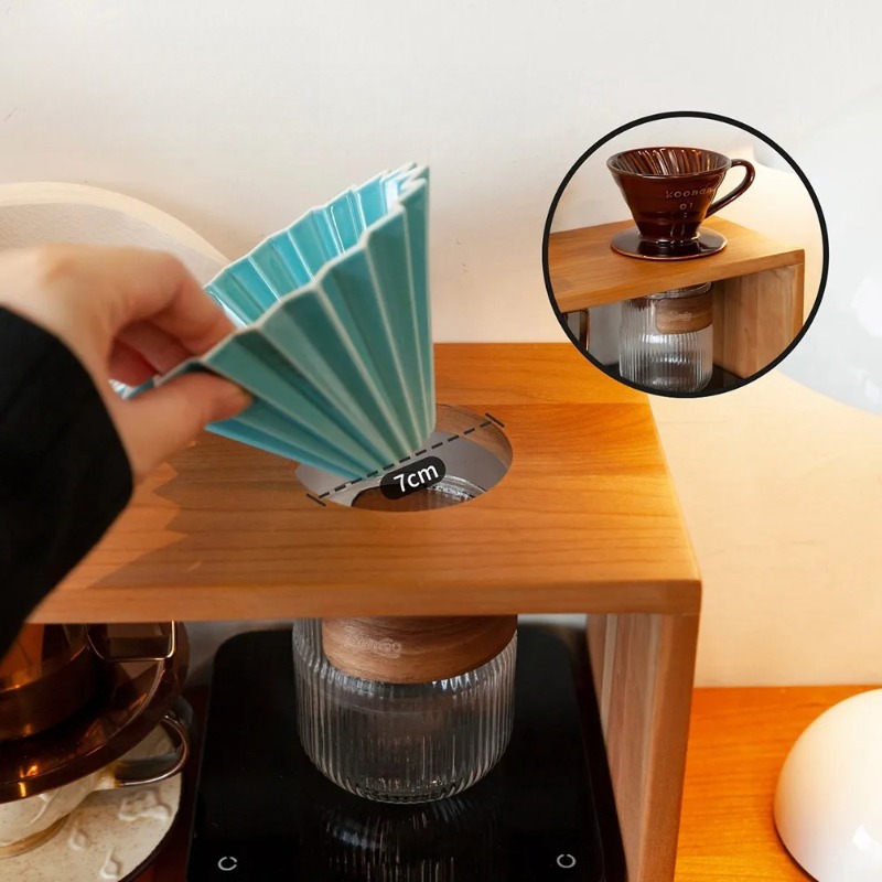 Solid Wood Coffee Drip Station - Tea Coffee Set Up 리뷰 및 가격