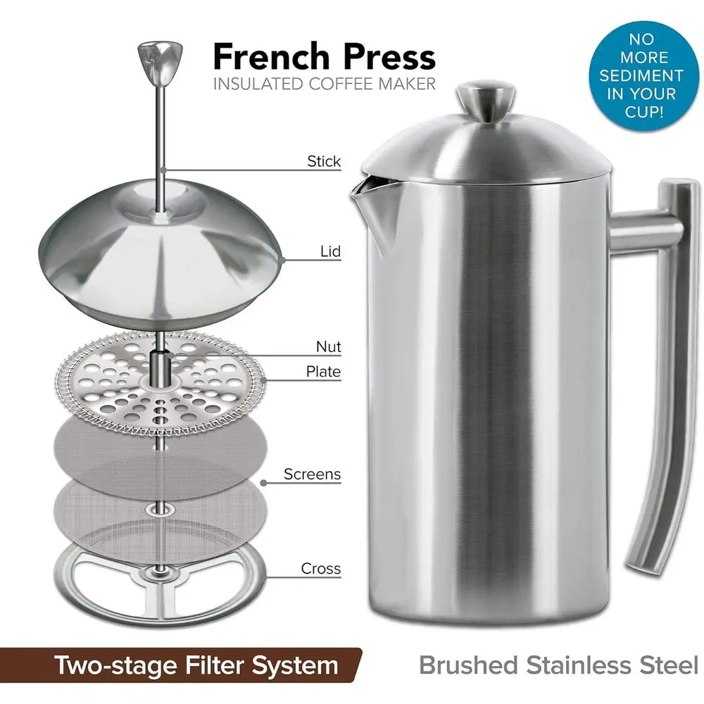 23-Ounce Stainless Steel Frenc - French Press Coffee & Tea 리뷰 및 가격