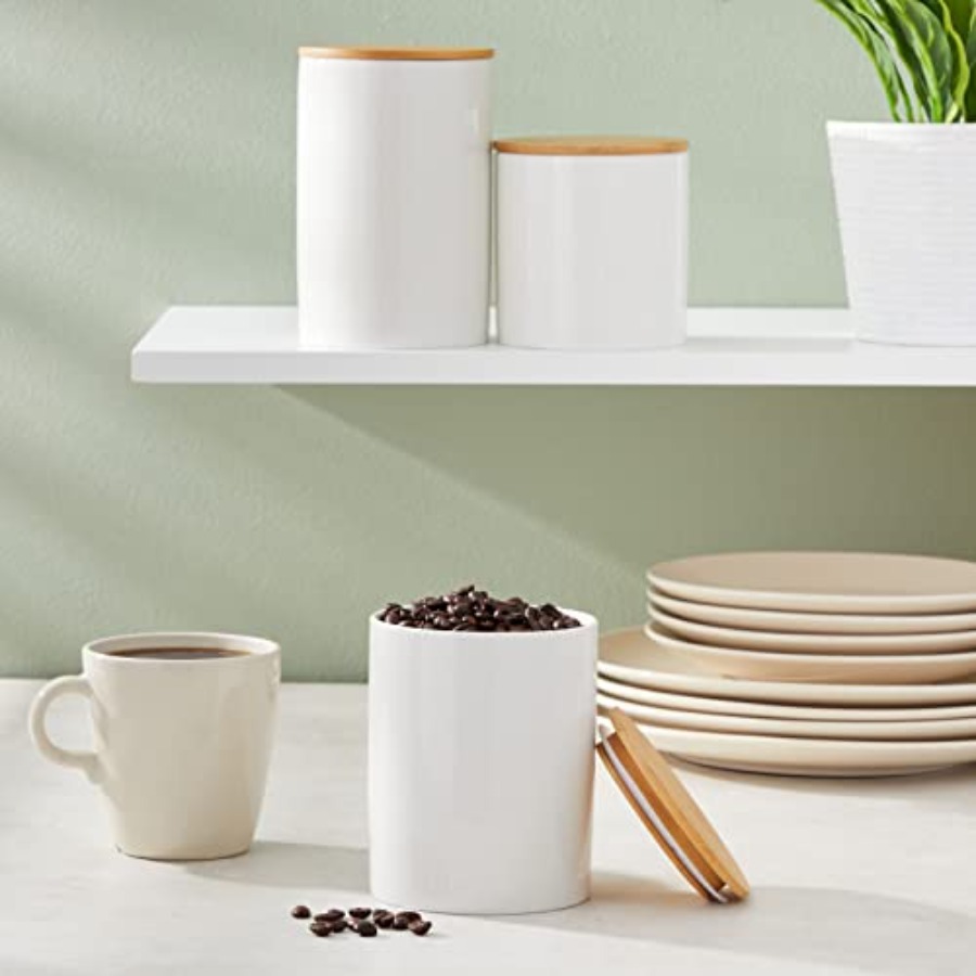 Ceramic Canisters - Coffee Can - Coffee Tea Sugar Set 리뷰 및 가격