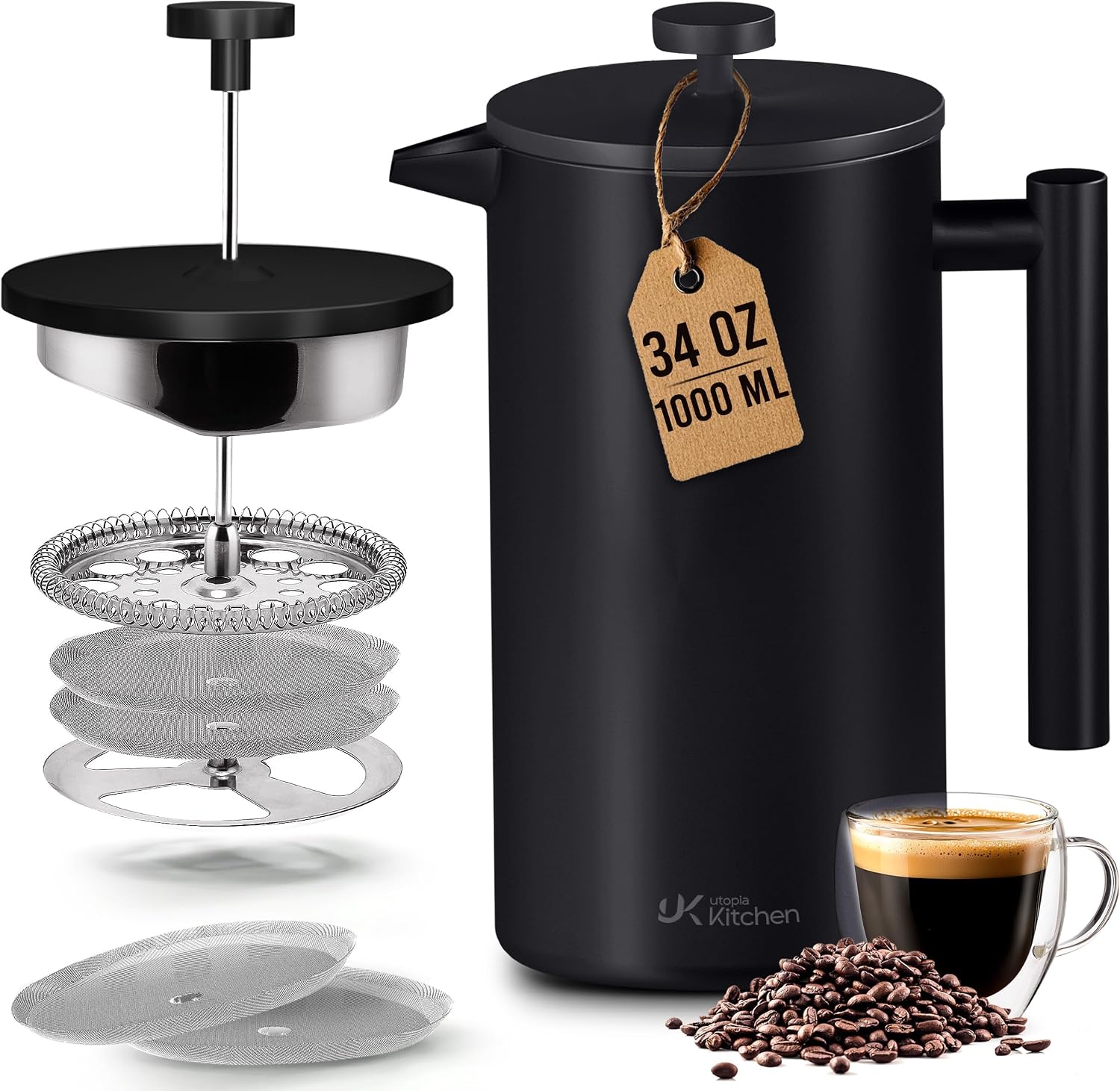 Double Wall Insulated French P - French Press Coffee & Tea 리뷰 및 가격