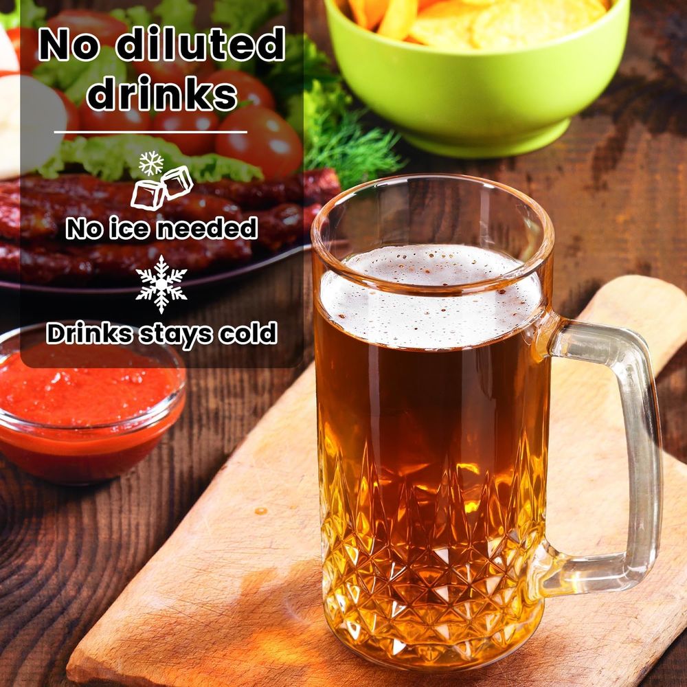 20 oz Heavy Glass Mugs Set of  - Coffee Tea Set 리뷰 및 가격