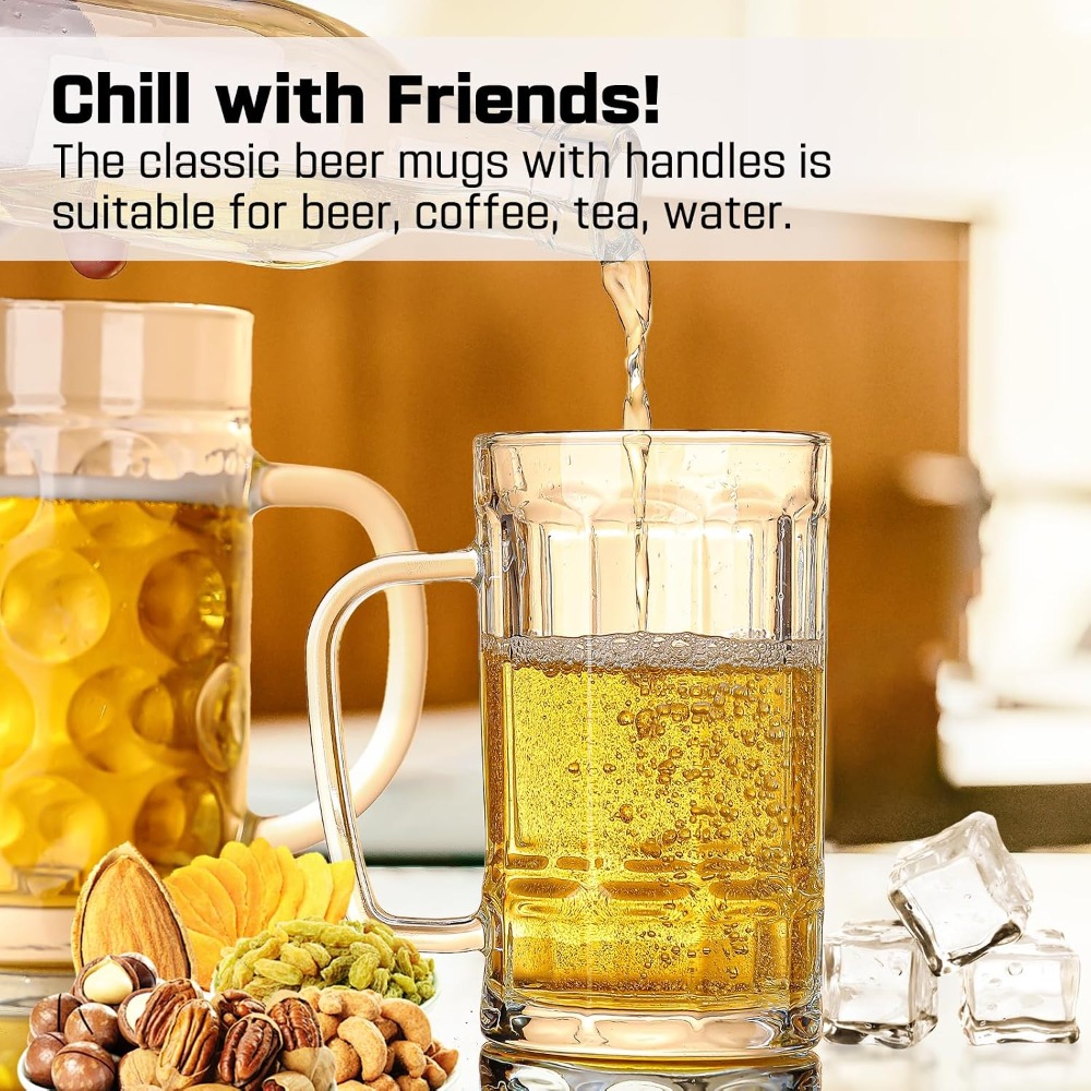 20oz Large Beer Mugs Set of 2, - Coffee Tea Set 리뷰 및 가격