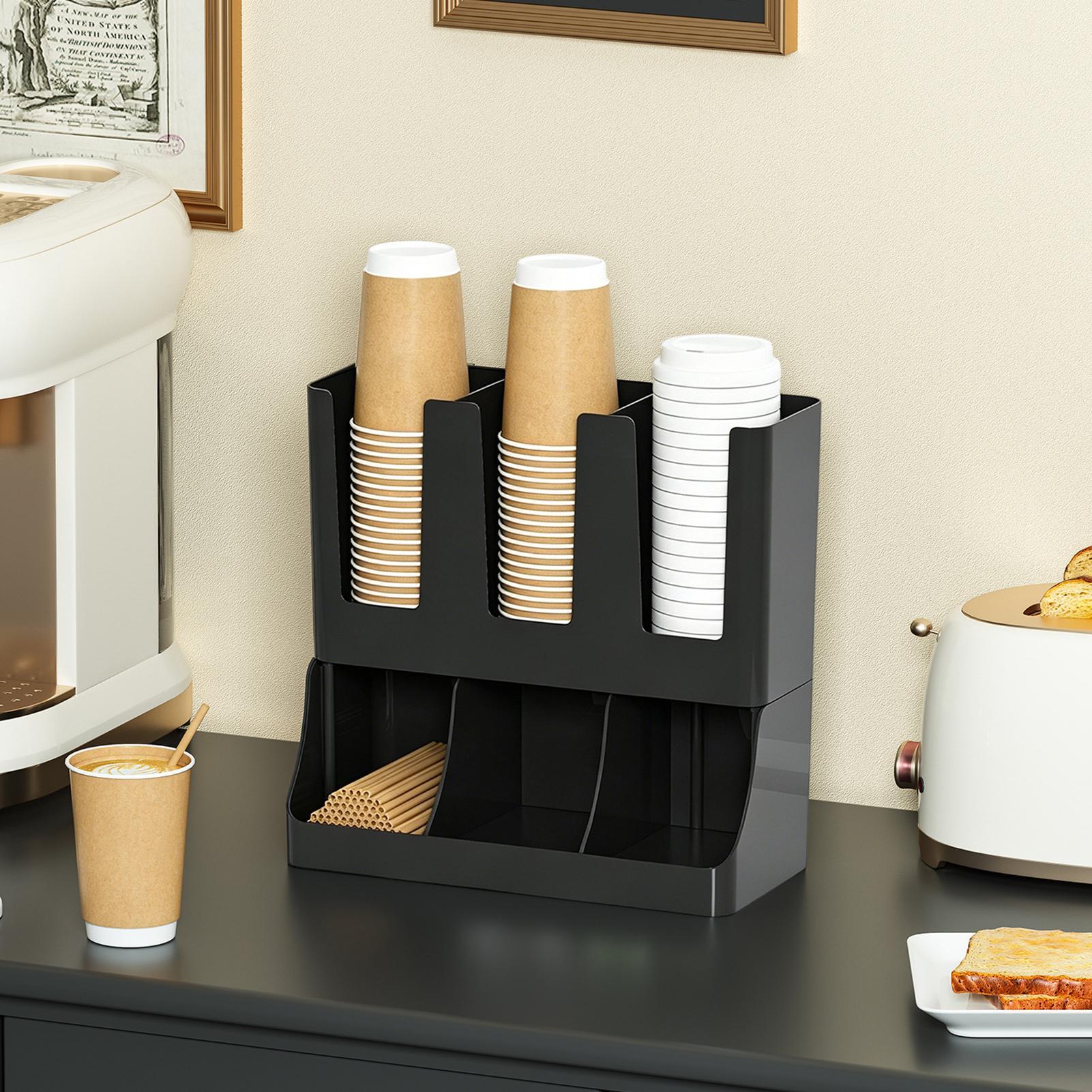 Coffee Bar Organizer 6-Compart - Tea Coffee Set Up 리뷰 및 가격
