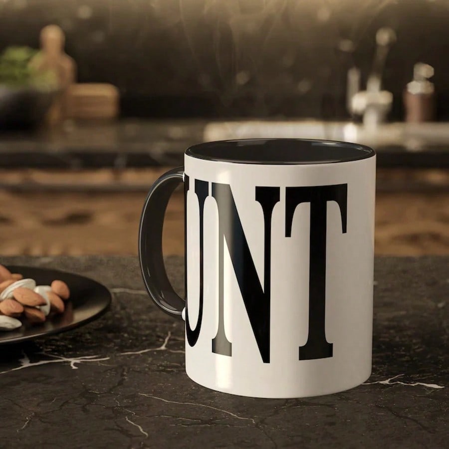 11 Ounce Unt With Black Handle - Coffee Tea Joke 리뷰 및 가격